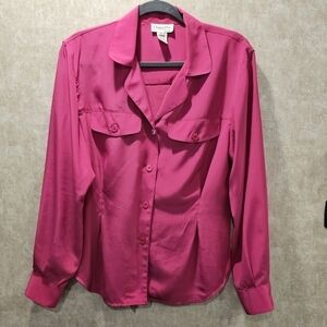 Vintage Christian Dior Hot Pink Blouse Hong Kong